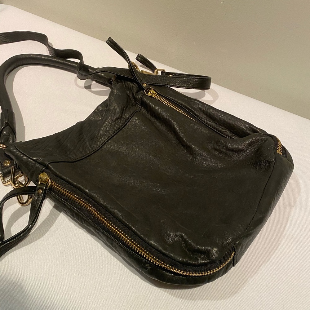 Black Kenneth Cole purse crossbody and shoulder